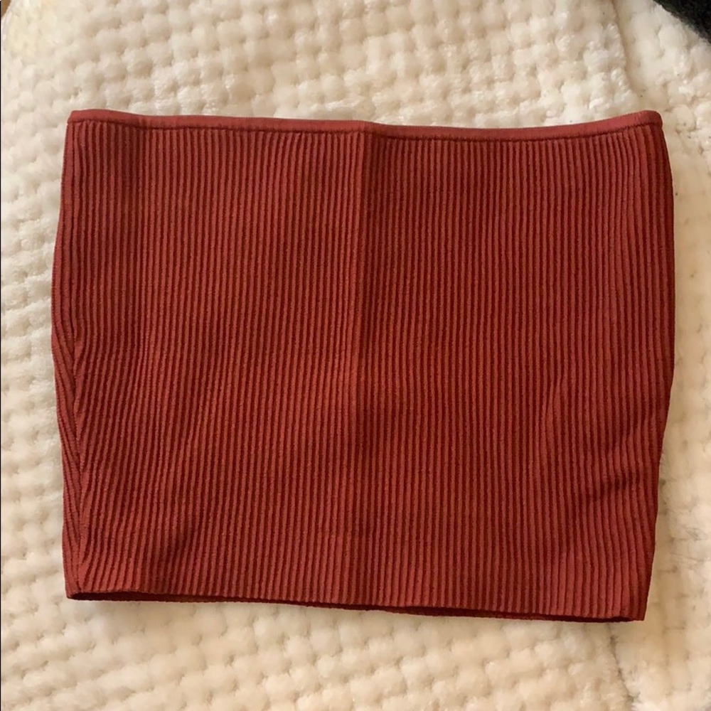 PacSun LA Hearts Maroon Tube Top